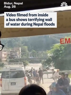 Video shows passengers in a bus in Nepal left terrified as flash floods swept through the area. Hundreds are missing following the devastating floods, including 2 Americans.
