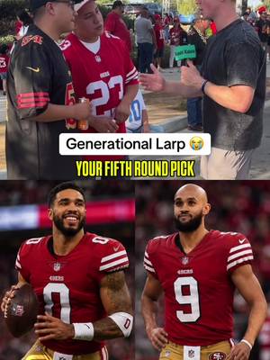 Do these 49ers fans have ball knowledge 🤔 #fyp #football #nfl #49ers #larp 