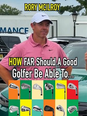 How Far Should A Good Golfer Hit These Clubs?! With Rory McIlroy!! @Golf Digest  #golf #golftiktok #pga #golfer 
