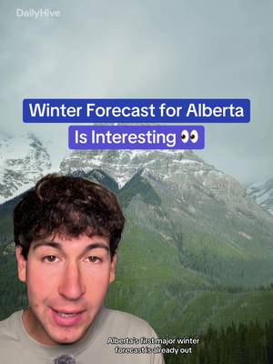 We may be in for a very different kind of winter ❄️ #calgary #yyc #alberta #calgaryyyc #albertaweather 