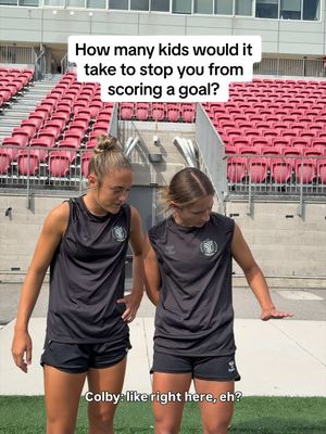 How many kids would it take to stop you from scoring a goal? 👀 Find out what our players had to say — then join us Sunday for Youth Soccer Day at BMO Field. ♥️