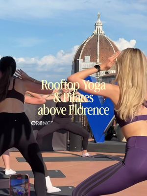 Rooftop Yoga & Pilates in Florence  Next classes: Yoga — September 17th, 8:00 am Pilates — September 30th, 5:00 pm Spots are limited and always fill up fast — book via our app or DM us ✨#studyabroadfall2026 #florencestudyabroad #pilatesflorence #florenceitaly #italy 