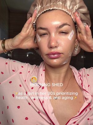 who wants an updated morning shed prep routine? ✨😋 #morningshed #heatlesscurlsovernight #lipstain #overnightmask @medicube global @Paula's Choice @Clean Skin Club 