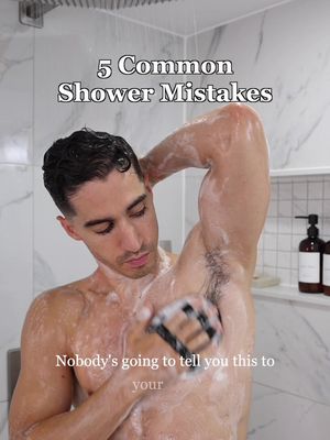 You’re not clean. You’re just wet. 🚿 5 shower mistakes almost every guy is making #hygiene #shower #menshygiene 