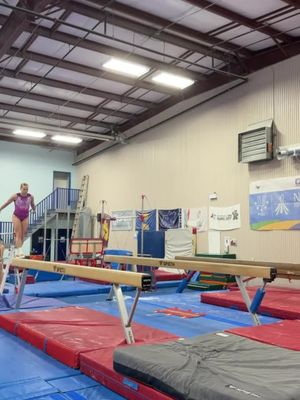 Stuck the landing… emotionally. 😂 How is everyone else’s week going? Happy Wednesday! 🤸‍♂️: @DNA Performance Wear  #Gymnastics #TeamCanada #Training