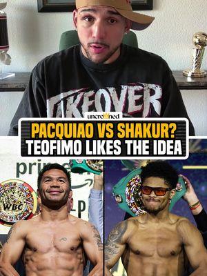 Rumors are circulating about Shakur Stevenson fighting Manny Pacquio 👀 Teofimo gives Pacman a chance of competing in that matchup. #HelwaniShow