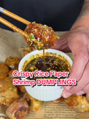 Save THIS ‼️ Weight Loss CHEAT CODE Crispy Rice Paper Shrimp Dumplings 🤯 (recipe 👇🏽) Announcements: ✅ Want to lose weight without eating boring food? My digital cookbooks include 180+ high-protein recipes with calories and macros included! Grab yours on my site today! 😊 ✅ (Macros and Calories Included) 💪🏽 ✅ I developed new seasonings for everyday cooking! @SpiceX OUT now! 👀 Macros for the ENTIRE thing: 653 Calories | 90g P | 28g C | 19g F Ingredients: 🍤 1lb shrimp, finely chopped 🌽 1 tbsp cornstarch 🥜 2 teaspoon sesame oil 🍶2 tablespoon soy sauce 🧄 3 garlic cloves grated (or 1/2 tsp garlic powder) 🫚 1 inch ginger grated 🧂1 teaspoon white pepper 🧅 4 tablespoon chopped green onion 🧂 Salt and black pepper, to taste 🍘 Rice paper, 4 sheets  🥑 Avocado oil spray, for cooking Dipping sauce (check comments): Enjoy 😊  . . . . #icekarim #healthyrecipes #EasyRecipes #mealprep #quickrecipes