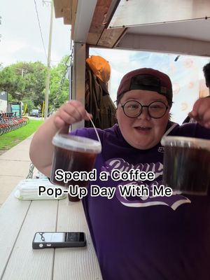 Spend a Sunday with me making coffee on my coffee trailer #smallbusinessowner #coffeetrailer 