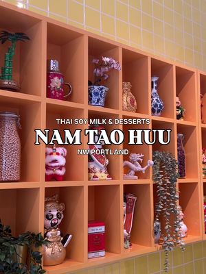 A small business worth trying, add Nam Tao Huu to your Portland dessert list! 💖 Nam Tao Huu is a Thai soy milk drink and dessert spot in NW Portland, inspired by the owner’s childhood memories of enjoying soy milk desserts at local markets in Thailand. 🇹🇭🥛 Everything is made fresh to order with their house-made soy milk, making it a great plant-based alternative! We tried: ✧ Original Soy Milk ✧ Thai Tea with Soy Milk ✧ Butterfly Pea with Limeade ✧ Toasted Bread with Pandan Custard ✧ Chinese Donut with Condensed Milk ✧ Crispy Tofu with Sweet Chili Sauce ✧ Intanin Butterfly Pea ✧ Soft Pandan Coconut Rolls ✧ Matcha Red Bean Swiss Rolls My favorite drinks were the original soy milk and Thai tea! The soy milk was surprisingly creamy and smooth with no gritty texture, and the Thai tea was perfectly balanced and not too sweet. 😮‍💨 The limeade was also super refreshing for summer! For snacks, I loved the crispy tofu, Chinese donut, pandan coconut rolls, and Intanin Butterfly Pea dessert. ❤️ The Chinese donut with condensed milk reminded me of childhood, while the coconut rolls were chewy with a delicious pandan flavor. The Intanin was another favorite with its chewy texture and subtle jasmine floral notes! 💐 I’ve had this spot on my list for a while, and I’m so glad I finally stopped by. 🫶 The owner was also incredibly sweet and welcoming! Definitely check out Nam Tao Huu and support this lovely small business. 😊❤️ 📍Nam Tao Huu | Portland, OR (NW)  💸 $7+ per drink, around $8+ for snacks and desserts  🏷️ #portlandeats #portlandfoodie #pdxeats #pdxfood #pdxfoodie nw portland • portland food • portland eats • pdx eats • soy milk desserts • desserts in portland