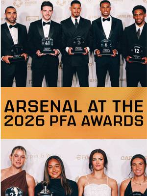 Representing The Arsenal ❤️ Take a behind-the-scenes look at the 2026 PFA Awards ✨ #arsenal #arsenalwfc #pfaawards 