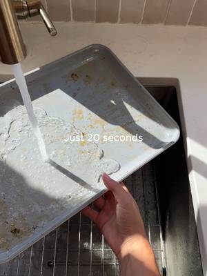 If you’ve ever soaked a baking sheet overnight, you should watch (and enjoy) this. #carawayhome #cookware #cleaningtips #nontoxic #fyp @kelsey__ryan_