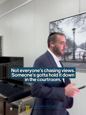 The algorithm is not the goal. The outcome is. While the content gets made, the cases keep moving. That is the job. We handle car accidents, slip-and-falls, workplace injuries, and more across all 5 boroughs of New York City. Free consultation: (516) 531-7833. #ribowskylaw #nyclawyer #personalinjury #lawyerlife #accidentlawyer          