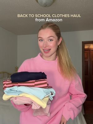 here’s what I got for back to school from Amazon! 🤍 I cannot wait to wear these at college 🤭 @Amazon Influencer Program @Amazon Fashion #ad 