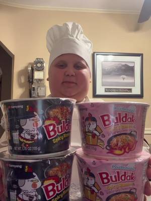 Dad was stressed so I had to RIZZ up his Buldak! How do you rizz up your ramen? #buldak #buldaknoodles #buldakpartner #cravetheburn