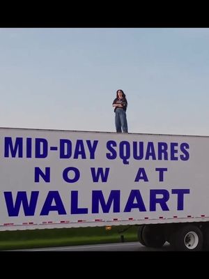 So many people have been asking me: did we make this campaign with AI? Here’s how it actually happened. When we found out we were launching in Walmart USA, we wanted to make something that felt BIG. The idea was simple: take something as ordinary as a truck driving to Walmart and make it impossible to ignore by putting me on top of it. I called Matt Charland, a very talented director I’ve worked with before, and we immediately started figuring out how to bring it to life. At first, we genuinely wanted me riding on top of a moving 53-foot truck. We quickly realized that wasn’t happening safely. So we built everything we could for real. I was actually on top of the truck dancing, moving and creating the feeling of motion with a leaf blower blasting wind at me. Then we spent sundown chasing the moving drone shots of the truck. The crew had about 15 seconds each time to capture what they needed before we had to reset the truck and do it all over again. The only part we couldn’t pull off was me physically riding on top of the truck while it was moving. Soooo that’s where VFX and a little AI came in to stitch the two shots together. An idea starts in your head, and then suddenly there are dozens of people with completely different skills helping make that idea exist in the real world. A director. Designers. Artists. Drivers. Stylists. Camera operators. Producers. Editors. And after a long stretch without doing something this creatively ambitious, this one reminded me how much I fucking love making things.