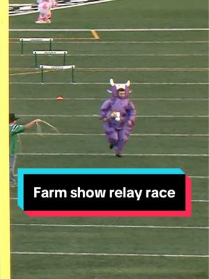 You never know what you’ll see at our pre-games😭😭 #fyp #canadianfootballleague #saskatchewanroughriders #ridernation #relayrace 