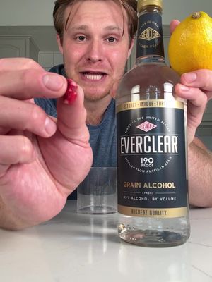 Will this better mask the taste of Everclear?! #fyp #Science #drink 
