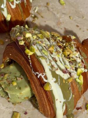 Putting our twist on the viral magnum croissant 🥐 #icecreamcroissant #magnumicecream #magnumcroissant
