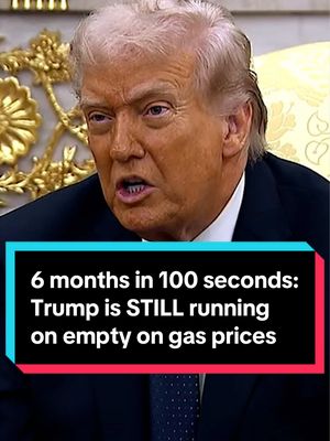 Since launching the war in Iran six months ago, President Trump has repeatedly told Americans that gas prices will fall, even as data from AAA shows that they have continued to rise. MS NOW’s @JM Rieger strings together Trump’s many claims in 100 seconds. #trump #gas #iranwar #politics 
