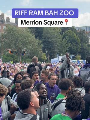 TCU are taking over Merrion Square at their team pep rally 🐸 #MuchMoreThanAGame | #TouchdownDublin | #TouchdownIreland