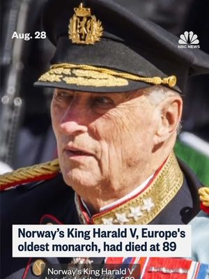 King Harald V of Norway, who went into exile in the United States as a child during the Nazi occupation of his homeland and refused a string of European noblewomen in order to marry his school sweetheart, has died. He was 89.