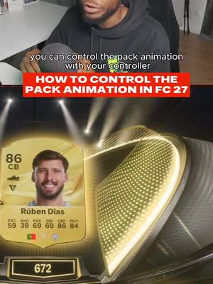 Think they need to make the FC 27 pack animation shorter... This is how to control the walkout animation in FC 27: Right Stick = control the drones L1+R1/LB+RB = control the fireworks