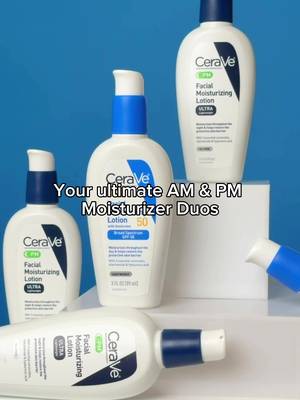 your ultimate AM & PM moisturizer duos ☀️🌙 #DevelopedWithDerms #CeraVe 