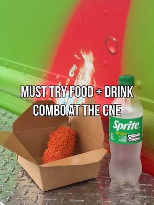 Toronto summer + CNE food + a little heat 🌶️🔥 The Sprite Hurts Real Good Combo at TWELVE pairs a Takis Fuego Corn Dog with an iced-cold Sprite for the ultimate spicy + refreshing combo. Find it at the CNE until September 7! #ad