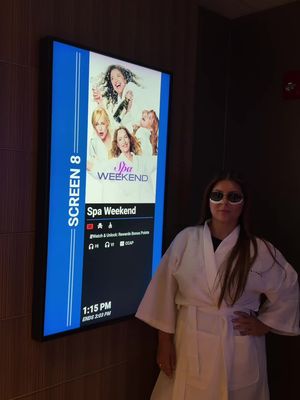 A movie about spa weekends? We’re first in line😌 Spa Weekend Movie now playing only in theaters! @Fandango 