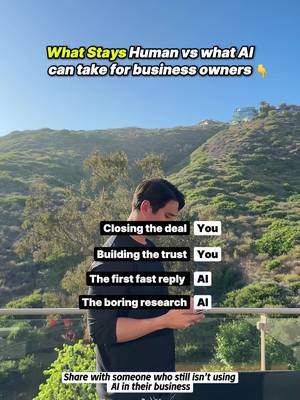 Delegate repetitive tasks like research and quick replies to AI so you can spend your time building real trust and closing high-ticket deals.  DM scale with AI to learn how to scale your business 🔗  #AutomationStrategy #BusinessGrowth #SalesTips #WorkSmart #ScalingUp 
