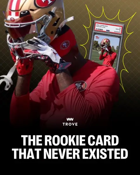 Daejon Love allegedly posed as a 49ers player as part of a $1.3M dating and investment scheme. His Instagram even featured “Free Agency,” “Year 1” and “Super Bowl” highlights. #nfl #footballcards #thehobby 