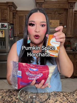 Pumpkin spice horchata… Creamy, cozy, and dangerously easy to drink. #PumpkinSpiceHorchata #HorchataRecipe #MexicanDrinks #FallDrinkIdeas #AguaFresca