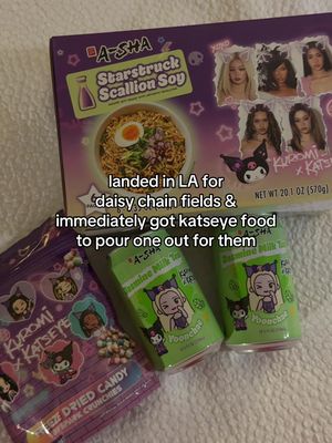 KATSEYE X KUROMI FOOD TASTE TEST SOON???? but also we were so lookig forward to watching katseye at daisy chain this weekend @KATSEYE @EYEKONS world official #katseye #eyekons #katseyexkuromi #daisychainfields 