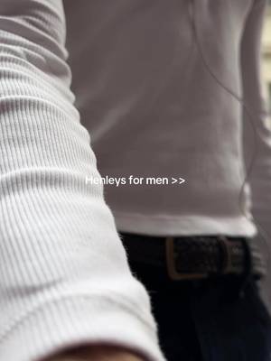 Good fitted henley shirt for fall >>
