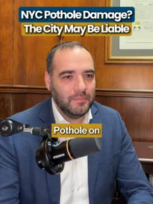 That pothole could be more than just a bad road. 👀 If you were injured or your car was damaged because of a pothole, the city isn’t automatically responsible. The real question is: did the city know about the pothole or have a reason to know and fail to fix it? Document the pothole. Take photos. Note the exact location. And don’t assume you have no case before you know the facts Free consultation: (516) 531-7833.