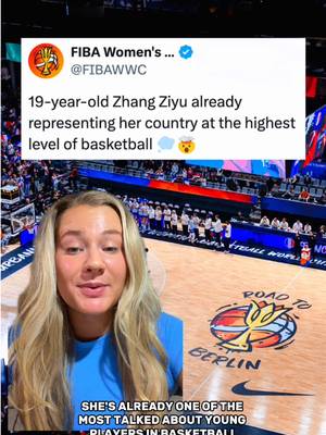 Zhang Ziyu is the 7-foot-5 teen everyone will be watching at the FIBA Women’s Basketball World Cup. 👀🏀⁣ ⁣ The 19-year-old Chinese center is already being called a “once-in-a-century talent” after dominating at the FIBA U18 Women’s Asia Cup and breaking out with China’s senior national team. 🇨🇳⁣ ⁣ Now, she’s headed to the biggest stage in women’s basketball, and this could be her global coming-out party. ✨⁣ ⁣ #fibawwc #fibawomensworldcup #basketball #womenssports #gcc 