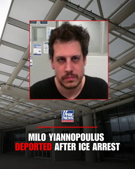 JUST IN: ICE deports controversial commentator Milo Yiannopoulos to the United Kingdom just one day after agents arrested him at a Louisiana airport. DHS says the British national legally entered the U.S. in 2019 but remained after his authorized stay expired. An immigration judge issued a final removal order in July after Yiannopoulos failed to appear for his hearing. He was held at a major ICE deportation hub in Alexandria, Louisiana, before being removed from the country.