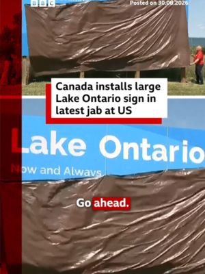 US President Donald Trump signed an executive order on Thursday seeking to change the name of Lake Ontario to Lake America and has shared a series of AI-generated videos about the lake that straddles both countries. #LakeOntario #Canada #USPolitics #Trump #BBCNews