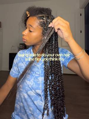 girl math is doing my own hair and saving so much money!😗 - - - #curlyhair #naturalhair #longhair #BlackTikTok #fyp 