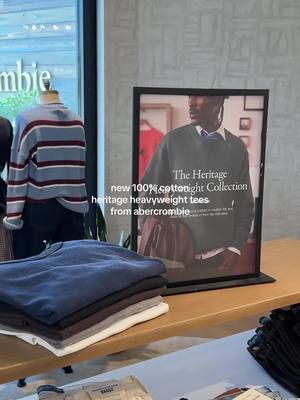 Archive-inspired 325g fabric is a step up from the average tee.  . . . #abercrombie #mensfashion #fallfashion #vintage #heavyweighttee