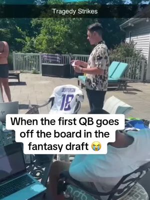 POV: the first QB just got taken in your fantasy draft (via @ubiquitous_terrance) #fantasyfootball #nfl #fantasydraft 