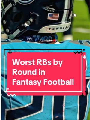 The worst running backs in each round of fantasy football drafts #fantasyfootball #fantasyfootballtips #fantasyfootballdraft #nfl #football 