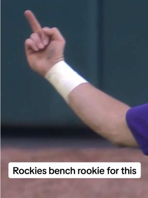 Rockies rookie Cole Carrigg will be benched by manager Warren Schaeffer for a couple days after he flipped off fans in Atlanta. Schaeffer called it “an embarrassment to the organization,” per MLB’s Thomas Harding #braves #rockies #MLB #baseball #sports