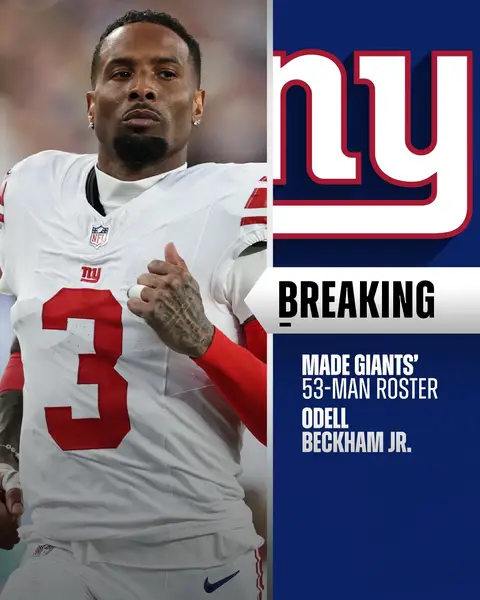 Odell Beckham makes Giants' 53-man roster. (via @Adam Schefter) #nfl #odellbeckhamjr #newyorkgiants 