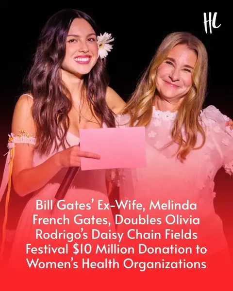 Melinda French Gates matched the $10 million that Olivia Rodrigo's Daisy Chain Fields Festival had raised to support women's health organizations. "Melinda is one of the most inspiring women I’ve ever met," Olivia said to the crowd last night. "She’s devoted her life to empowering women and girls that might have otherwise been forgotten." Olivia continued, "She’s pledged to double every dollar that we made here today to a grand total of funds being donated to $20 million." (📸: Getty Images)