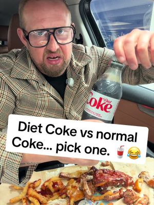 Diet Coke vs normal Coke… pick one. 🥤😂 Which is better? #cocacola #dietcoke #sodawars #coke 