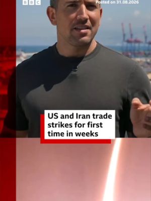 Iran and the US have traded strikes after American forces attacked two rocket launchers on Larak Island in the Strait of Hormuz. #US #Iran #MiddleEast #USIranWar #BBCNews