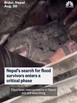 Thousands of people are still unaccounted for days after surging floodwaters buried communities across Nepal in thick mud.
