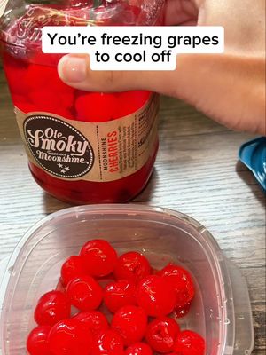 Step aside frozen grapes, frozen Moonshine Cherries can take it from here