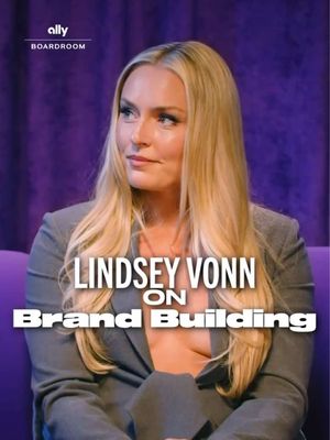 Lindsey Vonn is in rare air ⭐️ presented by Ally #lindseyvonn #skier #brand #building #boardroom 
